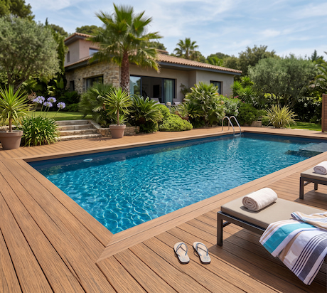 Swimming Pool WPC Decking